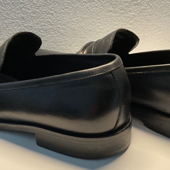 Hugo Boss loafer leather shoe used 8.5m black